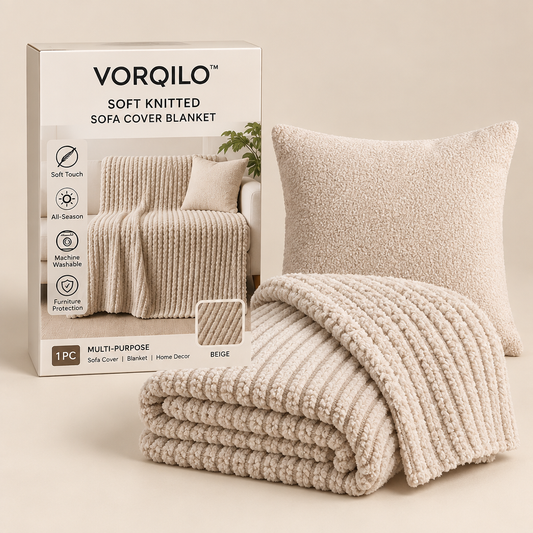 VORQILO™ Soft Knitted Sofa Cover Blanket primary image