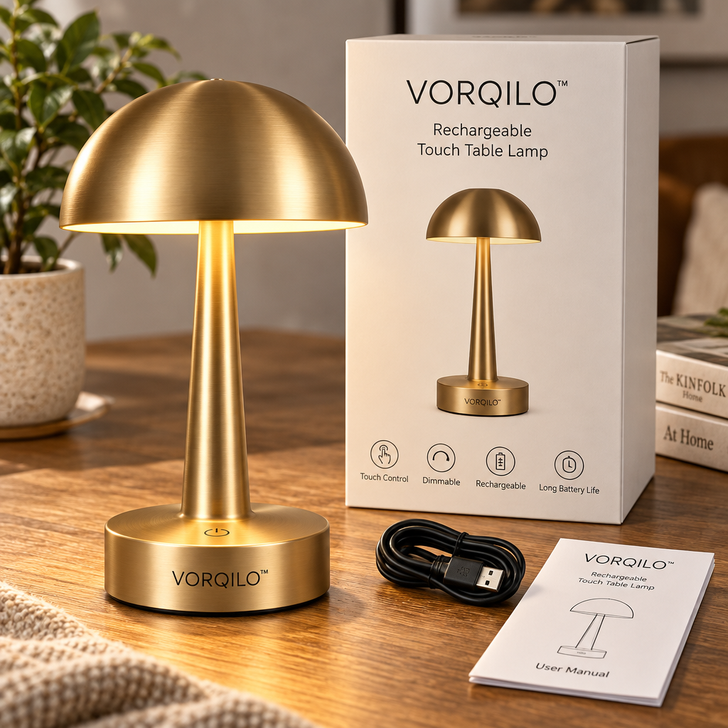 VORQILO™ Rechargeable Touch Table Lamp image 3