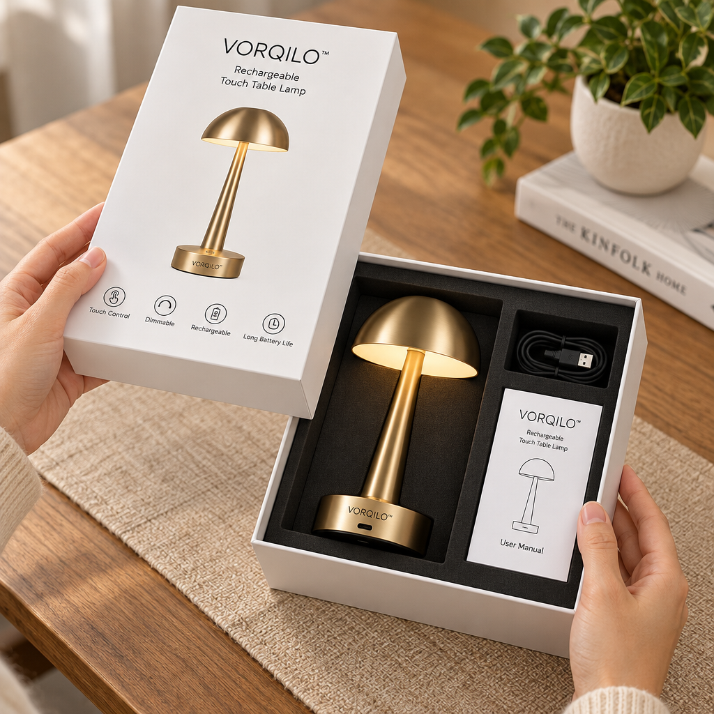 VORQILO™ Rechargeable Touch Table Lamp image 4