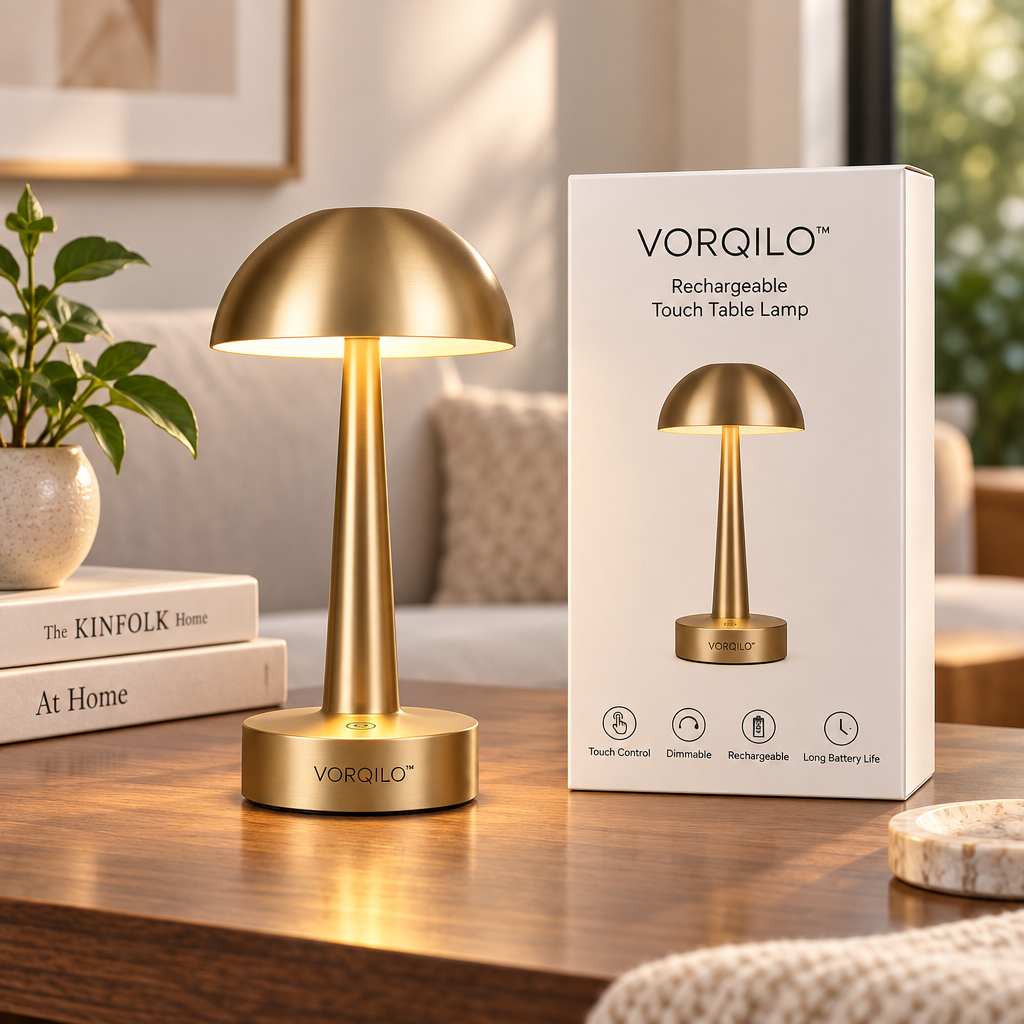 VORQILO™ Rechargeable Touch Table Lamp image 5