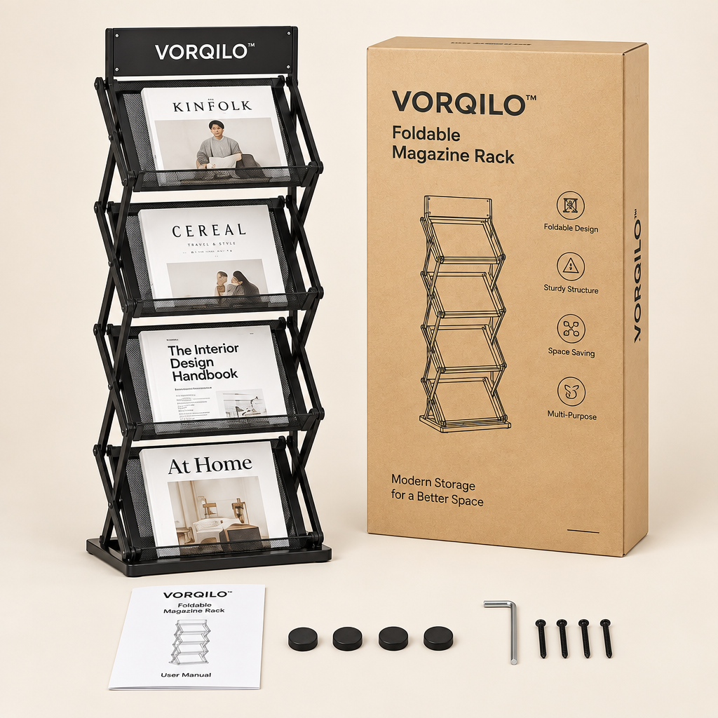 VORQILO™ Foldable Magazine Rack primary image