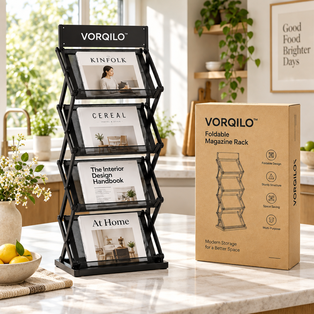 VORQILO™ Foldable Magazine Rack image 2