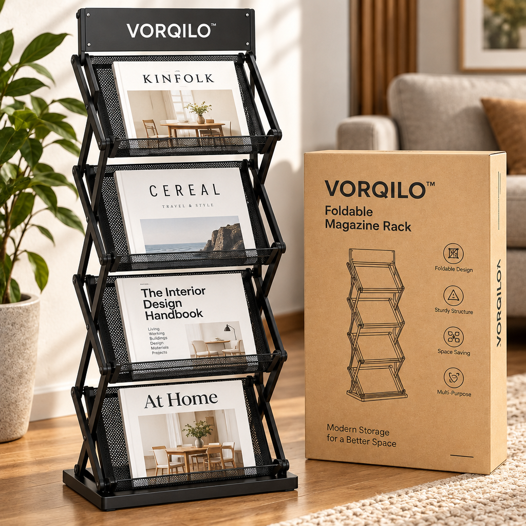 VORQILO™ Foldable Magazine Rack image 3