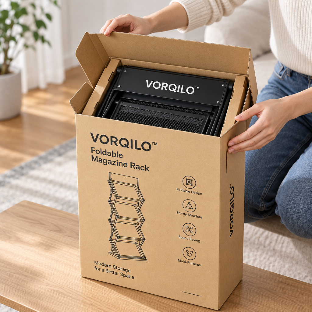 VORQILO™ Foldable Magazine Rack image 4